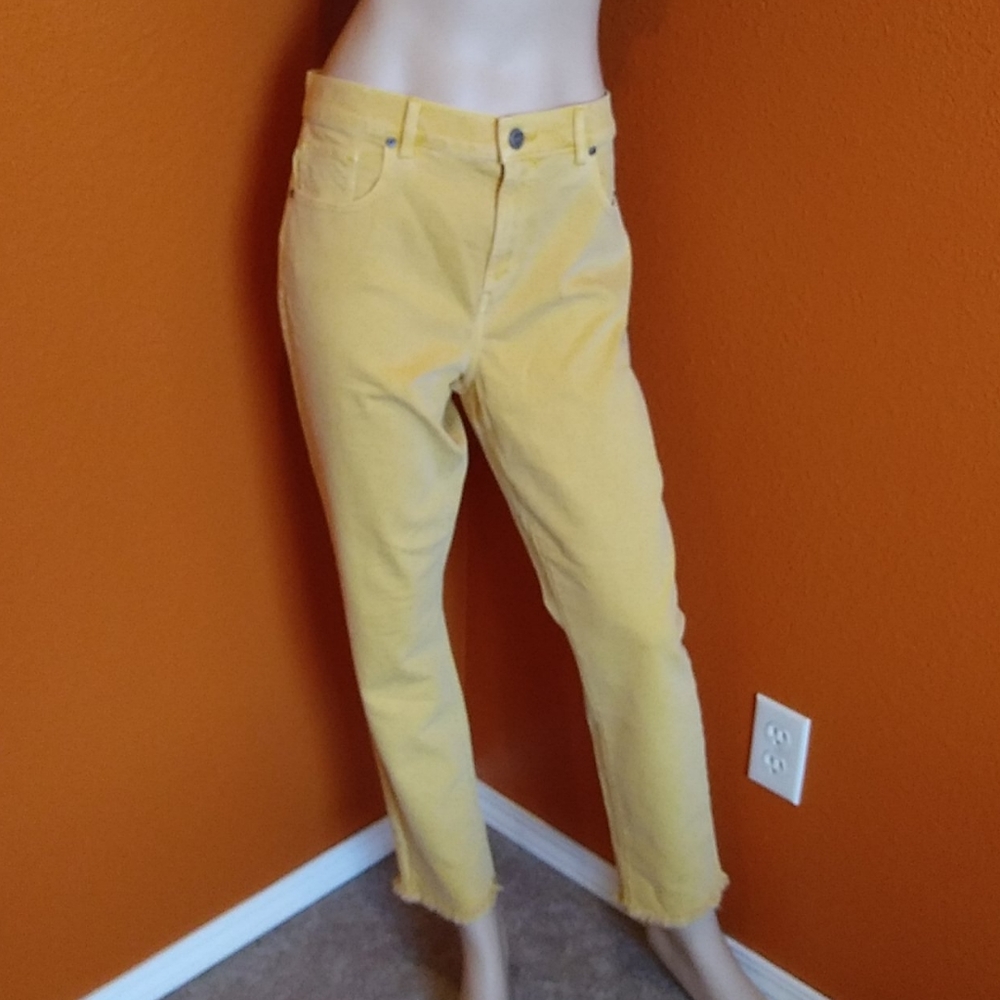 Loft yellow jeans size 31/12